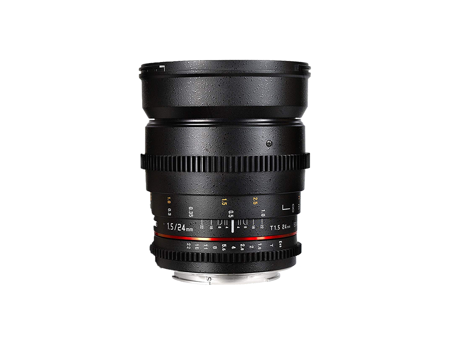 A photo of Samyang 24mm T1 5 VDSLR ED AS IF UMC II for hire in London