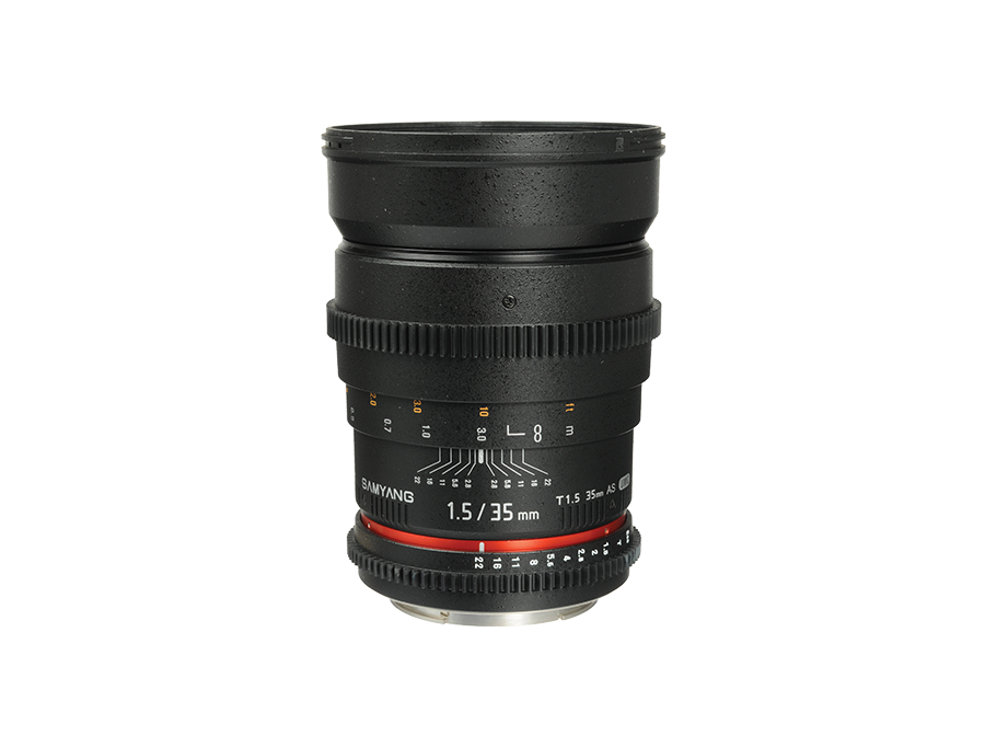 A photo of Samyang 35mm T1 5 VDSLR A UMC II for hire in London