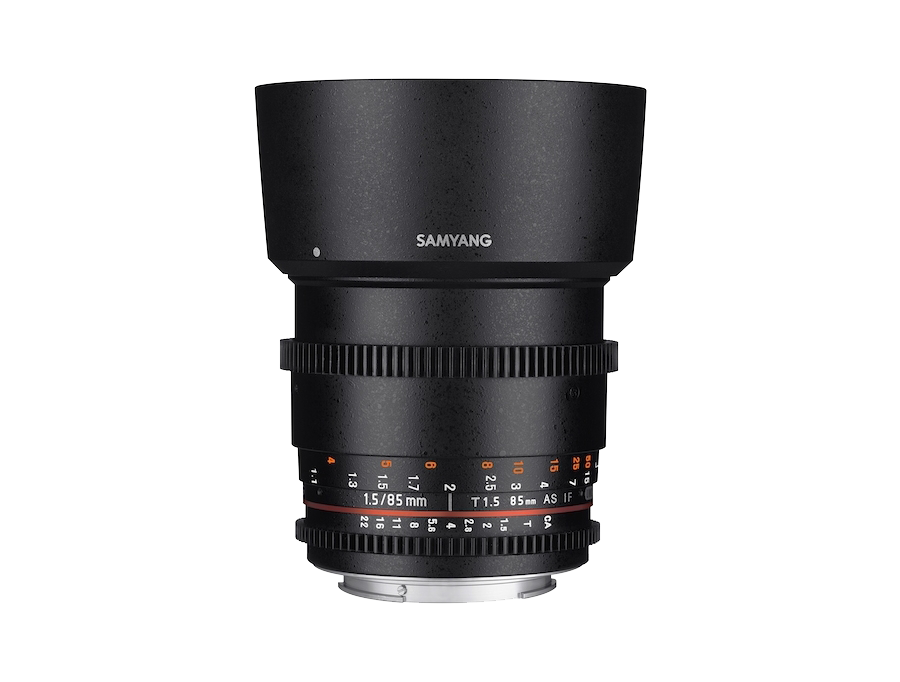 A photo of Samyang 85mm T1 5 VDLSRI AS IF UMC II for hire in London