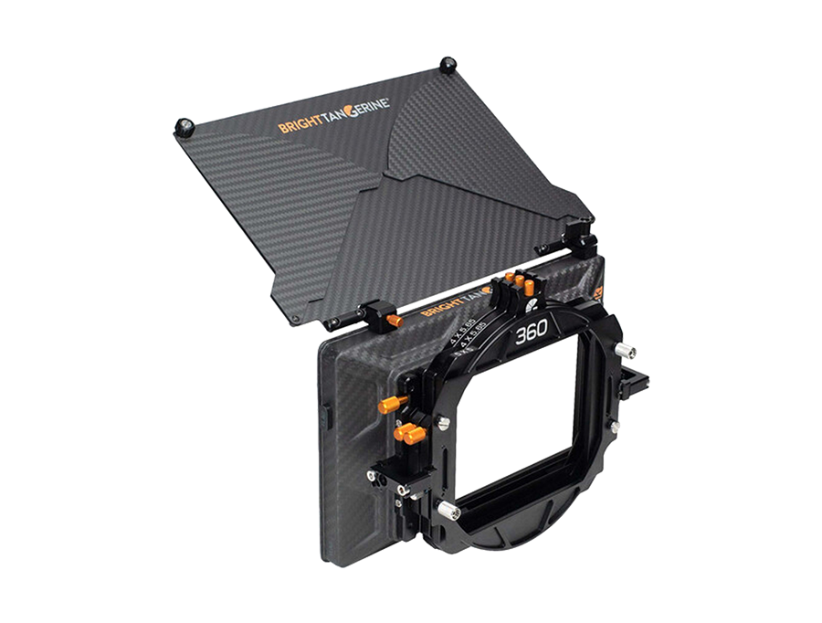 A photo of Bright Tangerine Misfit Kick Clip On Matte Box for hire in London