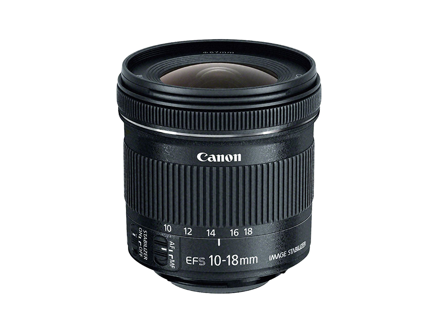 A photo of Canon EF S 10 18mm f 4 5 5 6 IS STM for hire in London