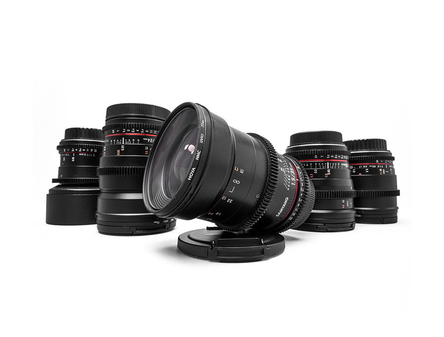 A photo of Samyang VDSLR II Cine Lens Set for hire in London