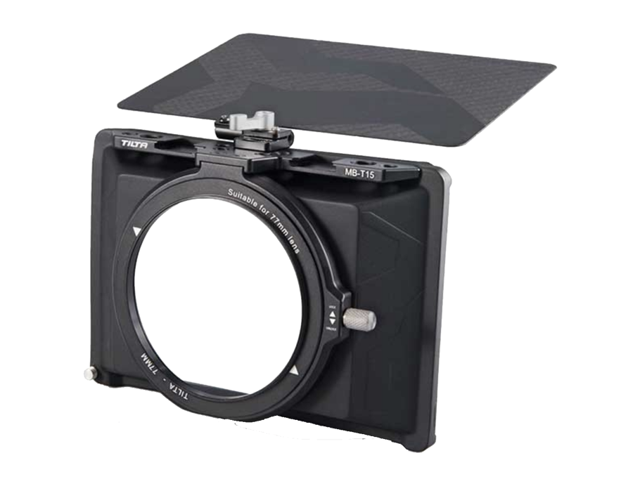 A photo of TILTA MB T15 Mini Clamp on Matte Box for hire in London