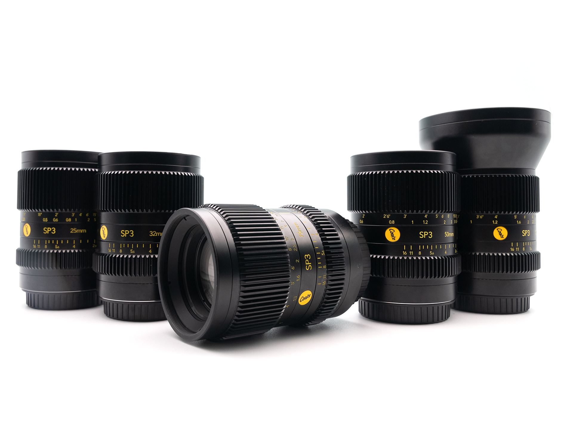 A photo of Cooke SP3 Prime Lens Set E RF M L  for hire in London