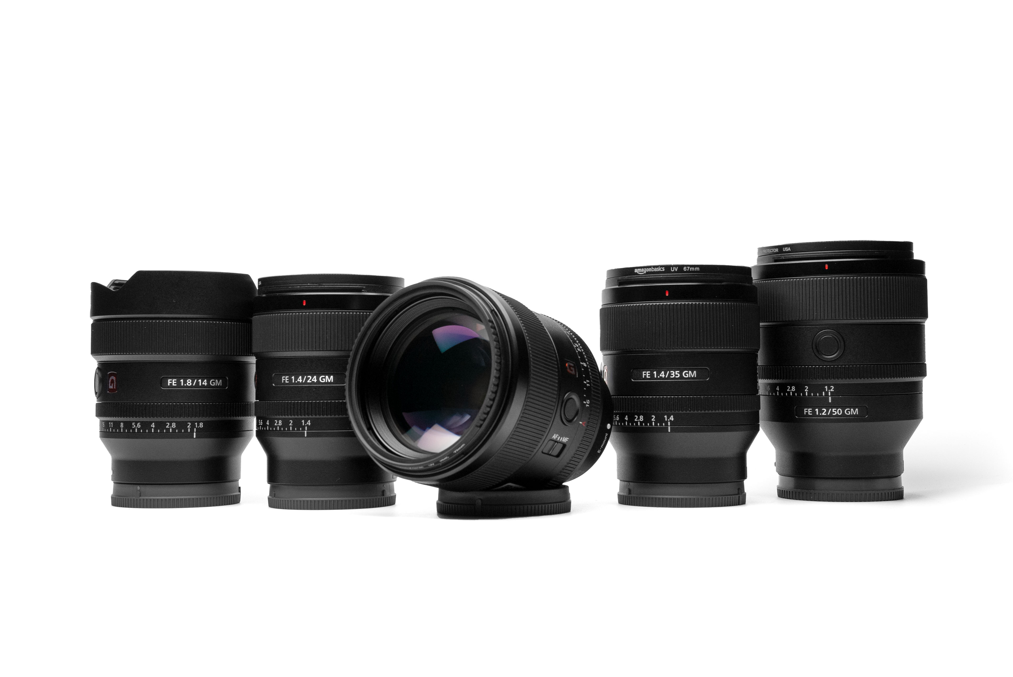 A photo of Sony G Master Prime Lens Set for hire in London